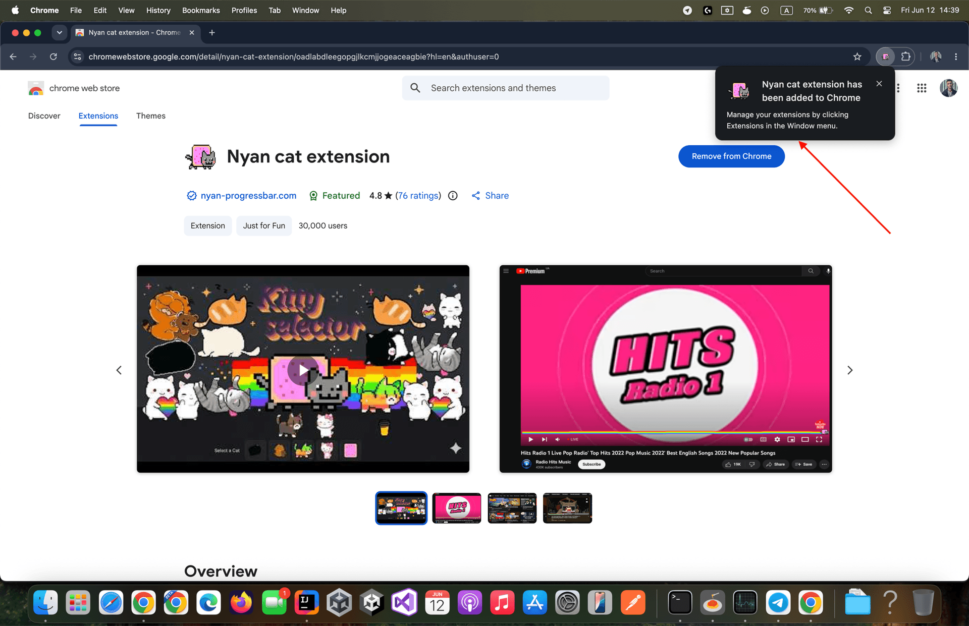 Screenshot illustrating Open YouTube and enjoy